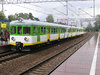 Train at train station