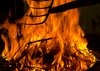 Fire and pitchfork