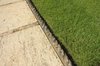 Edge of a grass lawn