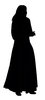 Woman in long dress
