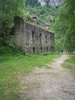 abandoned stone house