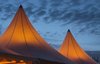 Tent at dusk