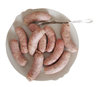 White sausage plate