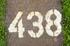 438 painted numbers
