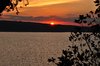 Sunset at lake