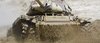 M41Tank Splashes Through Water