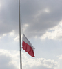 Polish Flag at Half Staff