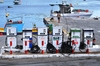Old fashioned petrol pumps