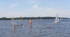 Yachts on a lake