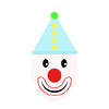 Happy clown graphic