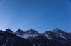Sunrise over mountain ridge