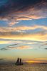 Sunset with sailboat