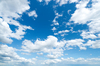 Blue Sky with white Clouds