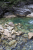 Cold blue river
