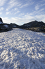 Snowy mountain path