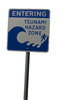 Tsunami warning sign