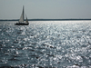 Yacht on the lake