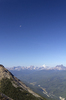 Mountains and moon