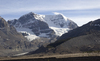 Mountains and glacier foot