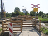 Closed train crossing