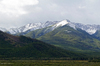 Green and snowy mountains