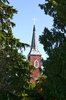 Church through the trees
