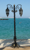 bronze street lamp