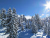 mountains in winter