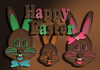 Chocolate Easter Bunny family