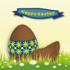Easter Egg with blue wrap