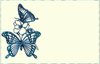 Metallic Butterfly Border