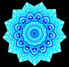 blue heart mandala