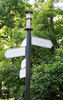 guidepost in the park