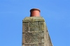 Chimney against blue sky