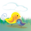 Birdy girl and baby boy