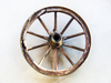 wheathered old cartwheel