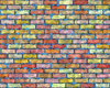 Coloured Brick Wall 1