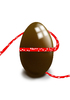 Easter egg with ribbon