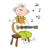 Boy with guitar