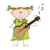 Girl with guitar